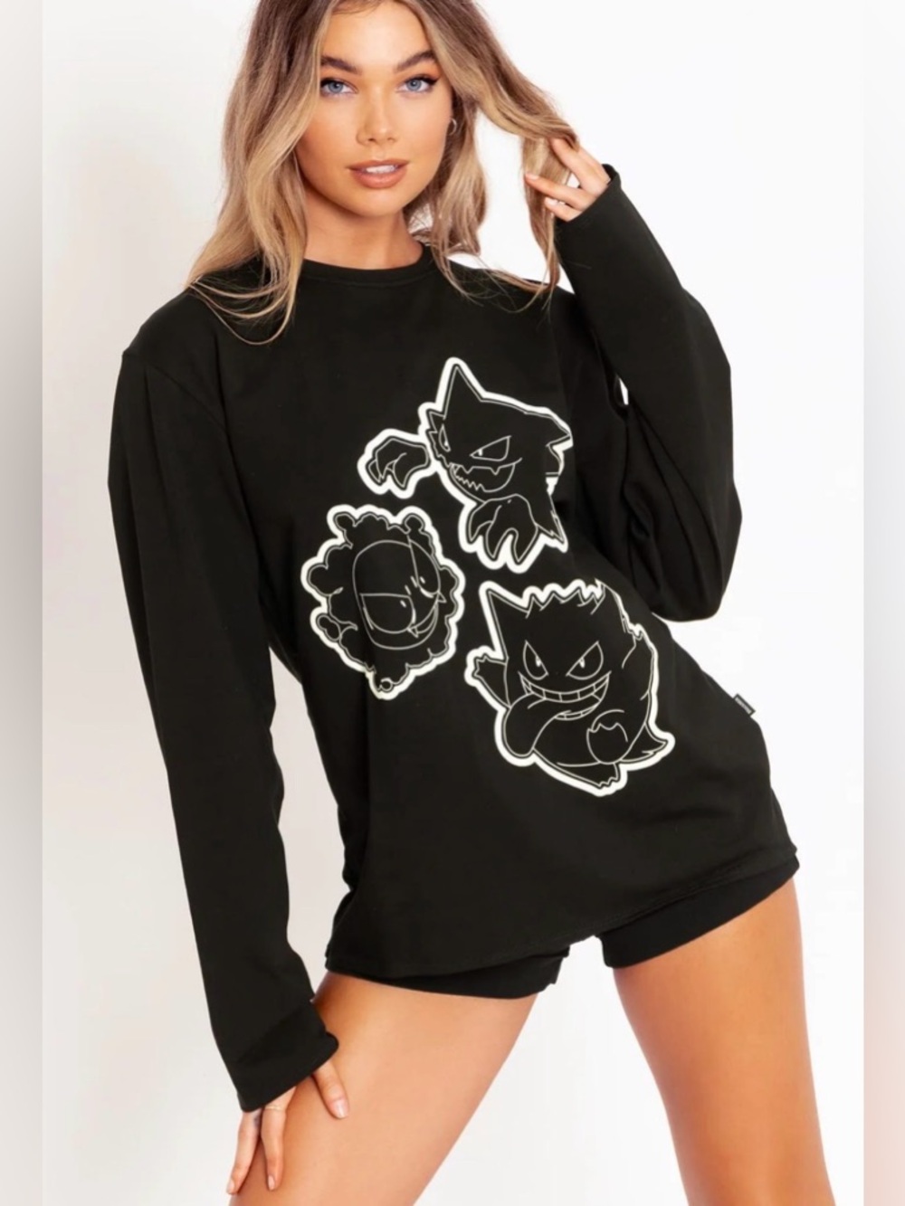 Blackmilk X Pokemon: Gastly Evolutions LS Oversized BFT